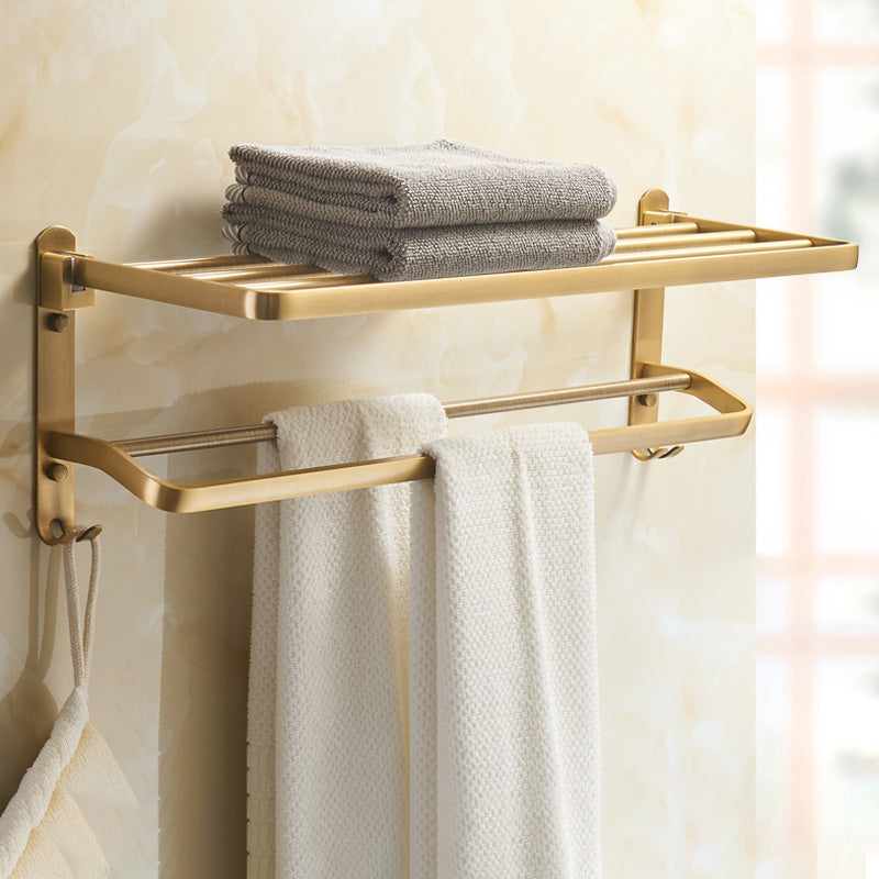 Vintage Bronze Bathroom Accessory Set Brushed Brass Towel Bar/Paper Holder/Bath Shelf