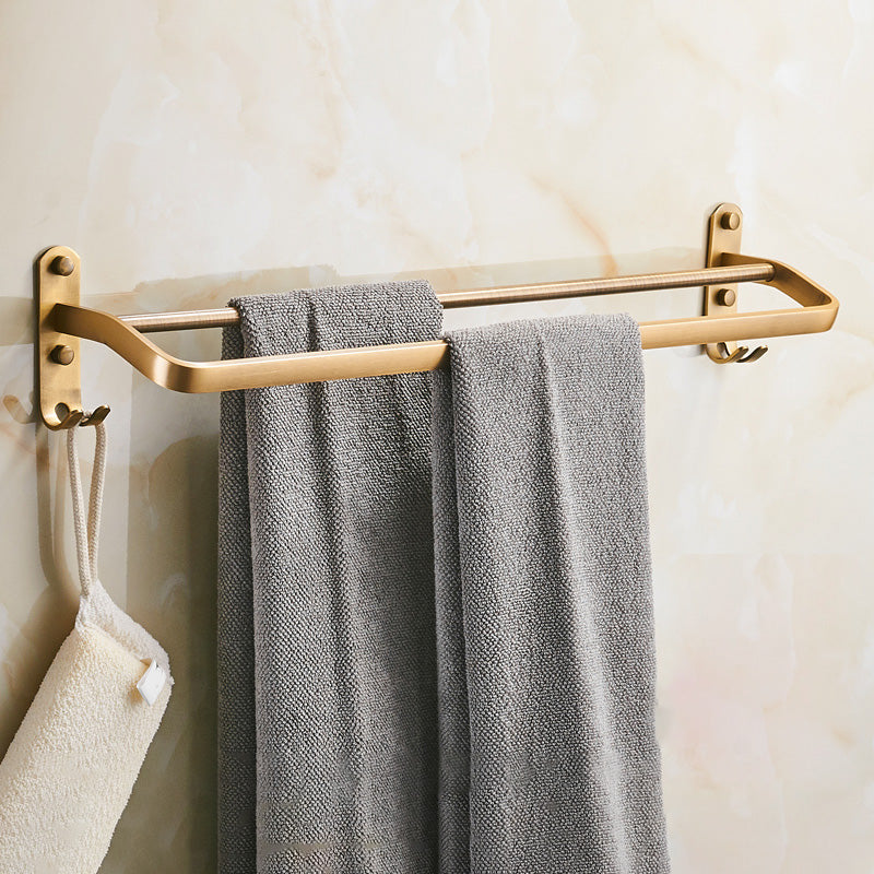 Vintage Bronze Bathroom Accessory Set Brushed Brass Towel Bar/Paper Holder/Bath Shelf