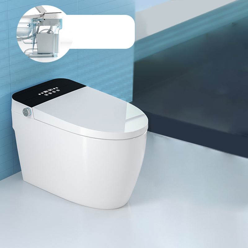 White Finish Smart Bidet Warm Air Dryer Floor Standing Bidet