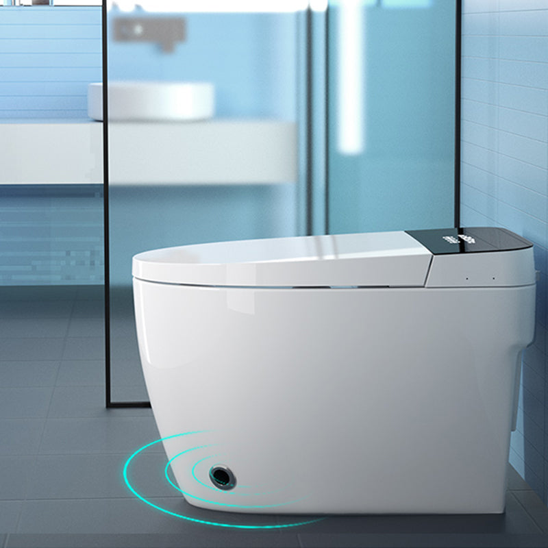 White Finish Smart Bidet Warm Air Dryer Floor Standing Bidet