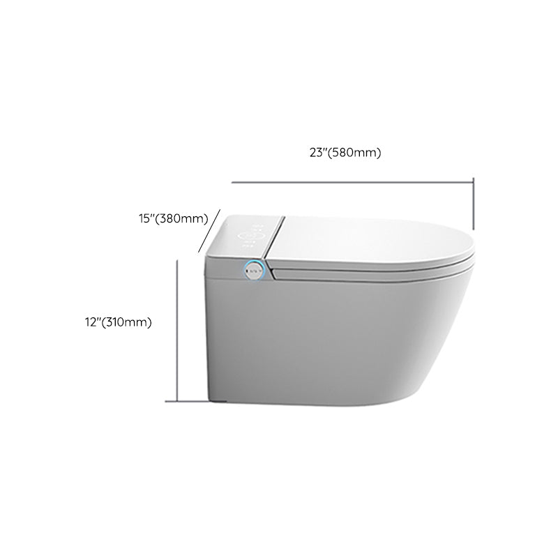 Unlimited Warm WaterWall Hung Toilet in White 14.95 inch Long