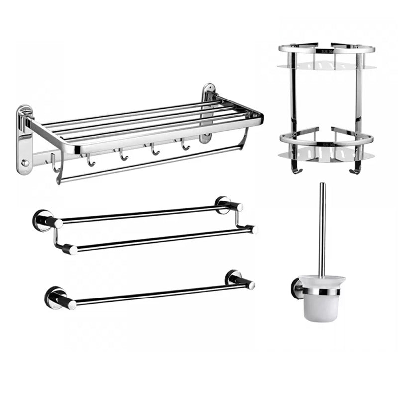 Modern Stainless Steel Bathroom Hardware Towel Bar Bathroom Set