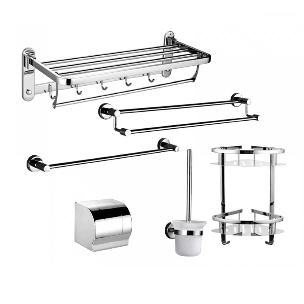 Modern Stainless Steel Bathroom Hardware Towel Bar Bathroom Set