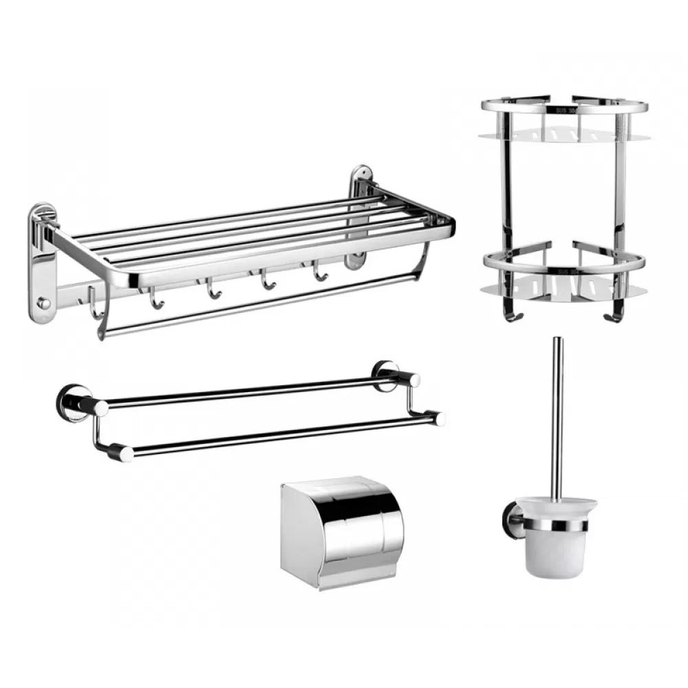 Modern Stainless Steel Bathroom Hardware Towel Bar Bathroom Set