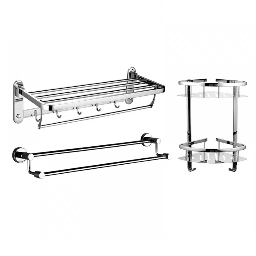 Modern Stainless Steel Bathroom Hardware Towel Bar Bathroom Set