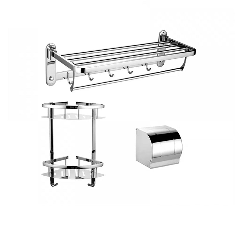 Modern Stainless Steel Bathroom Hardware Towel Bar Bathroom Set