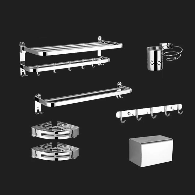 Modern Stainless Steel Bathroom Hardware Towel Bar Bathroom Set