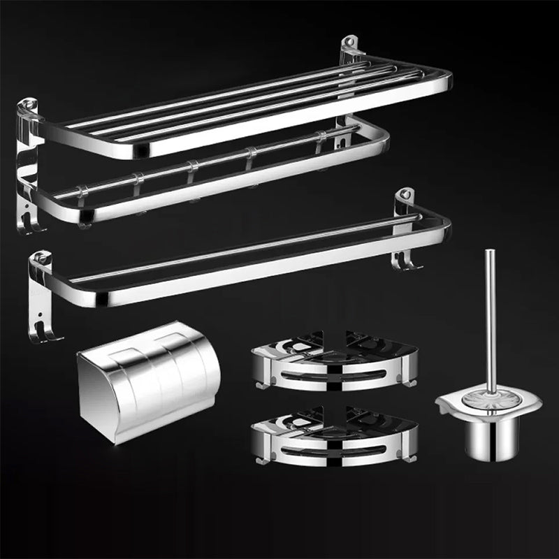 Modern Bathroom Set Stainless Steel Bath Shelf Bathroom Accessory Kit