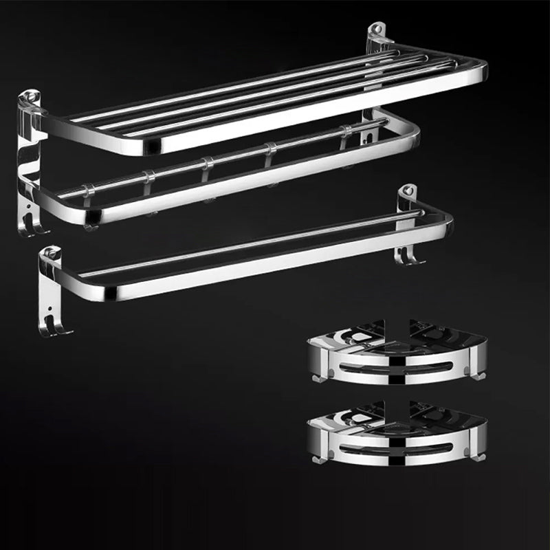 Modern Bathroom Set Stainless Steel Bath Shelf Bathroom Accessory Kit