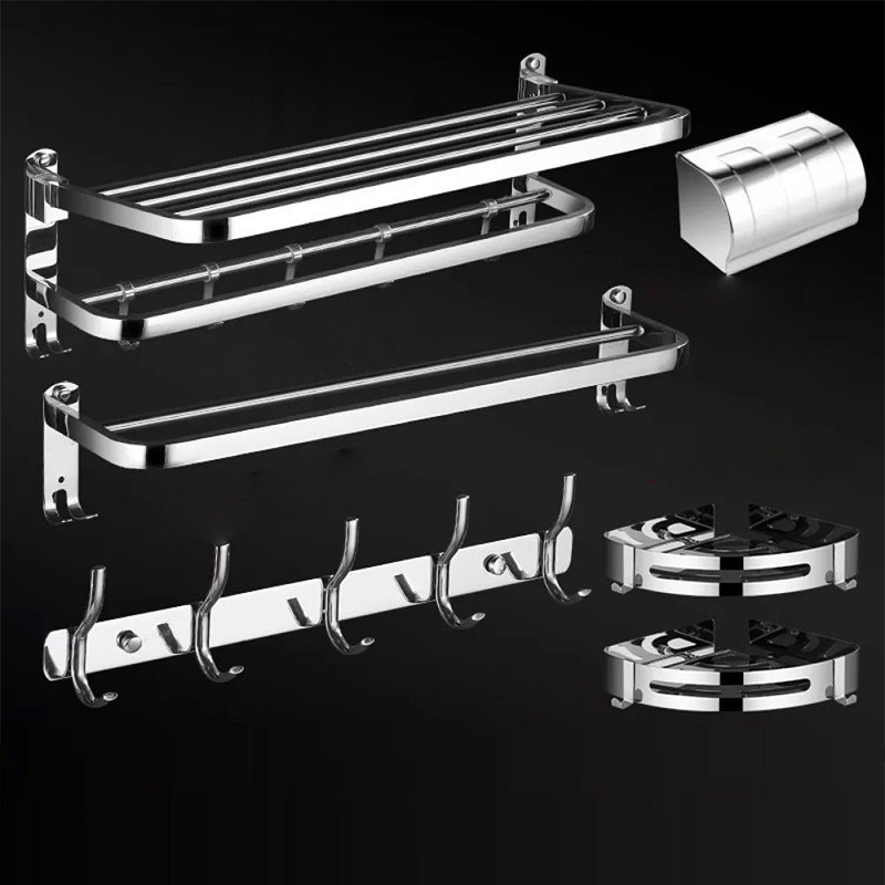 Modern Bathroom Set Stainless Steel Bath Shelf Bathroom Accessory Kit