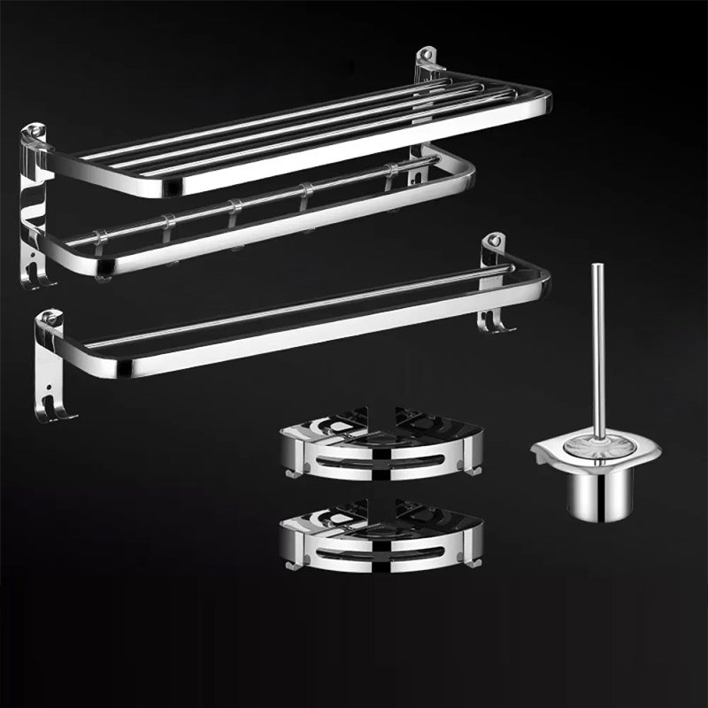 Modern Bathroom Set Stainless Steel Bath Shelf Bathroom Accessory Kit