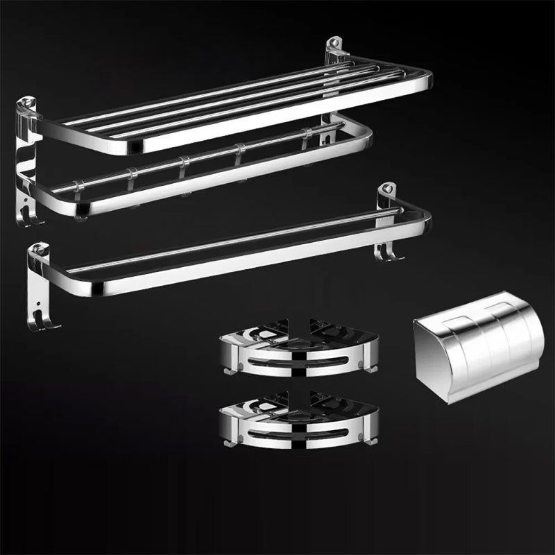 Modern Bathroom Set Stainless Steel Bath Shelf Bathroom Accessory Kit