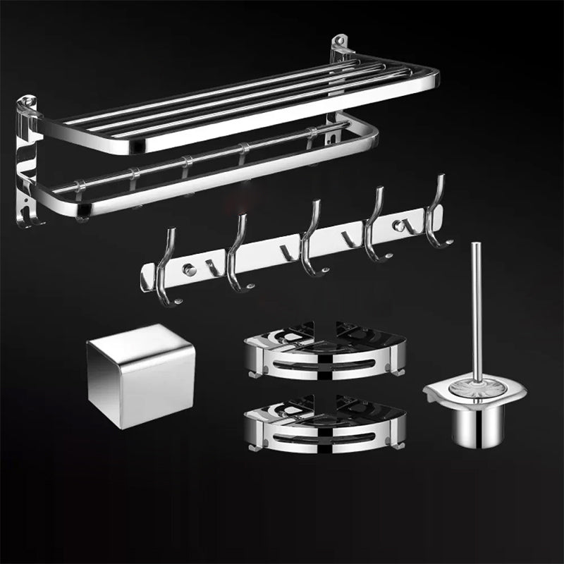 Modern Bathroom Set Stainless Steel Bath Shelf Bathroom Accessory Kit