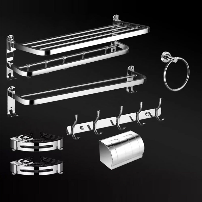 Modern Bathroom Set Stainless Steel Bath Shelf Bathroom Accessory Kit