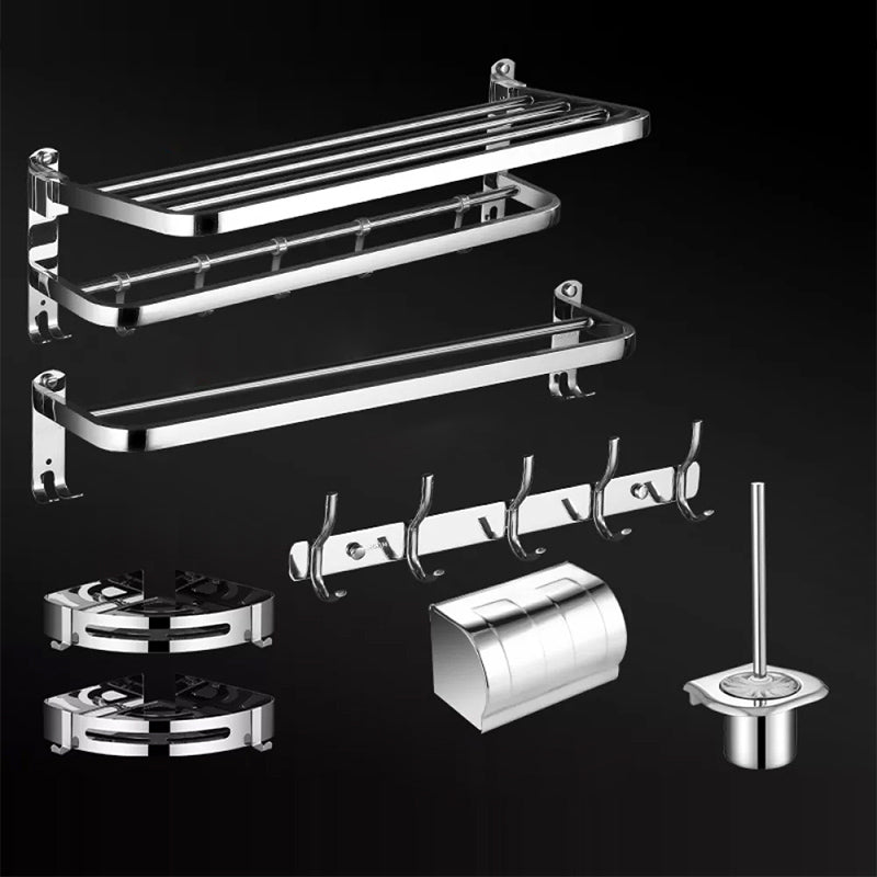 Modern Bathroom Set Stainless Steel Bath Shelf Bathroom Accessory Kit