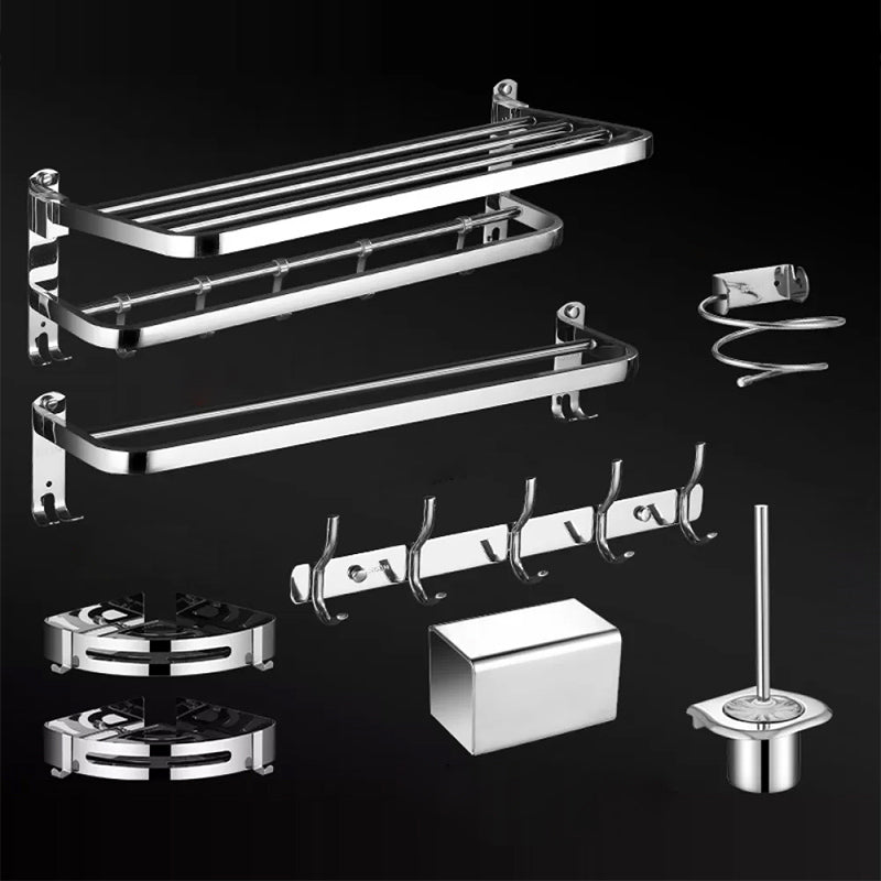 Modern Bathroom Set Stainless Steel Bath Shelf Bathroom Accessory Kit