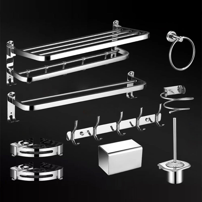 Modern Bathroom Set Stainless Steel Bath Shelf Bathroom Accessory Kit