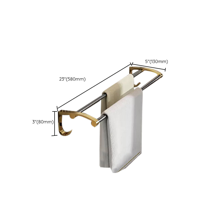 Contemporary Stainless Bathroom Accessory As Individual Or As a Set in Black and Gold