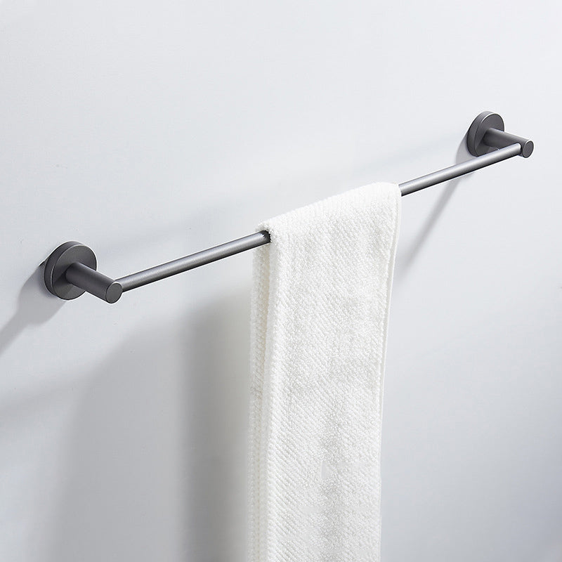 Traditional Gray Brass Bath Hardware Set Towel Bar Bathroom Hardware Set