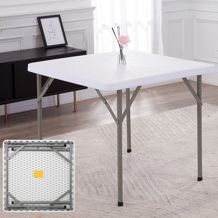 Contemporary Square Dining Table Plastic  Folding Catio Table