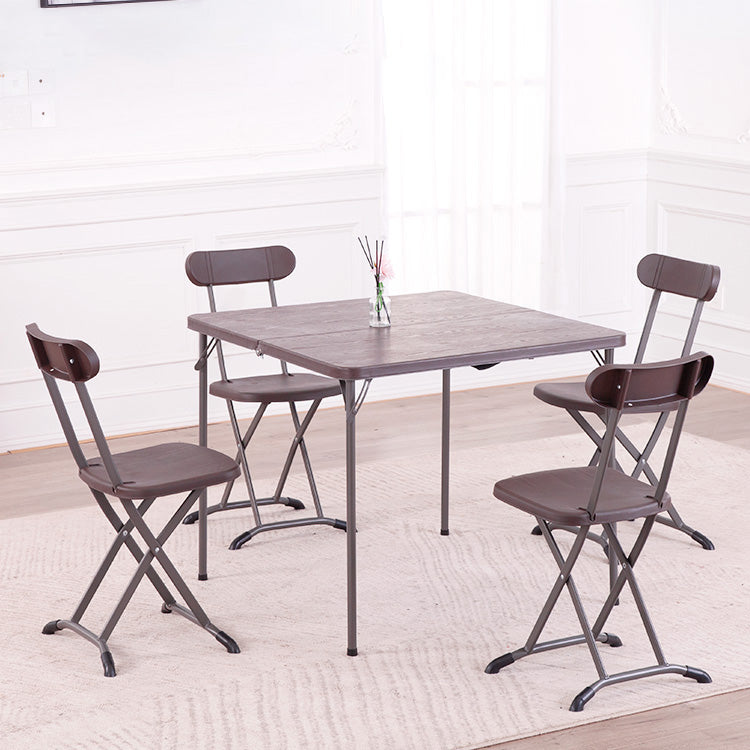 Contemporary Square Dining Table Plastic  Folding Catio Table