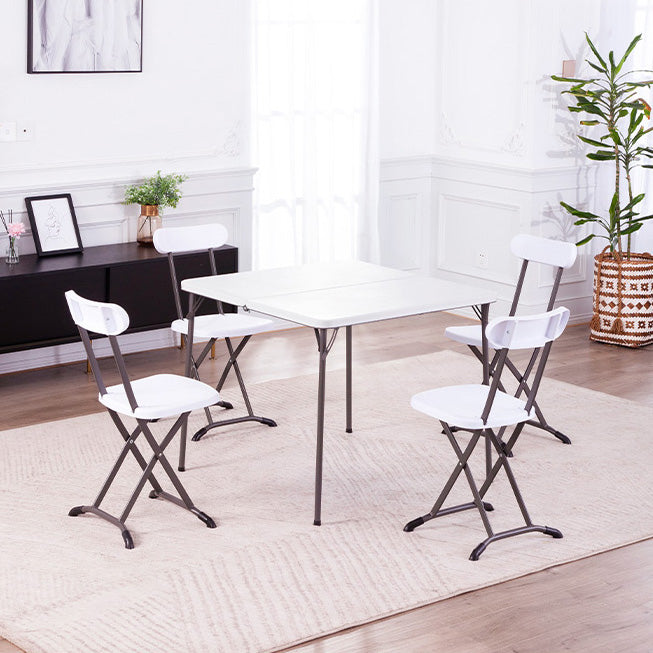 Contemporary Square Dining Table Plastic  Folding Catio Table