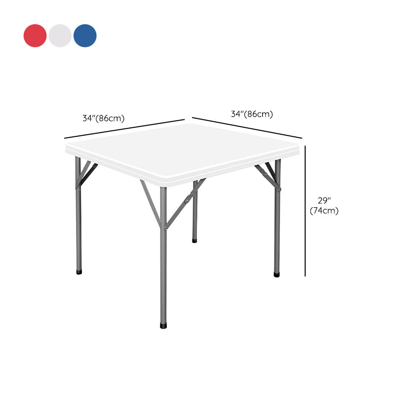 Contemporary Square Dining Table Plastic  Folding Catio Table