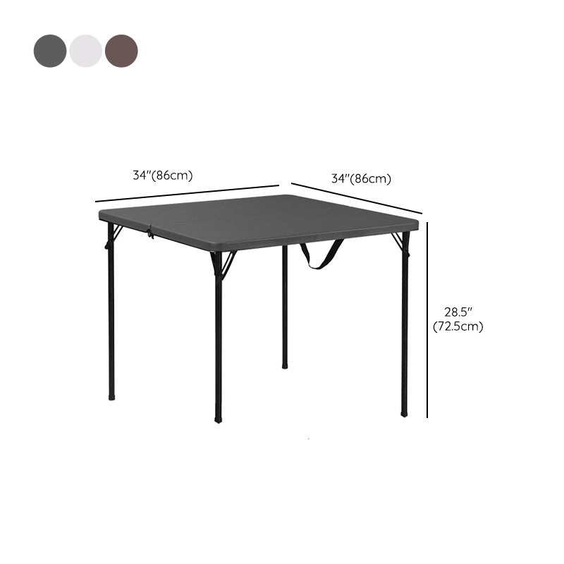 Contemporary Square Dining Table Plastic  Folding Catio Table