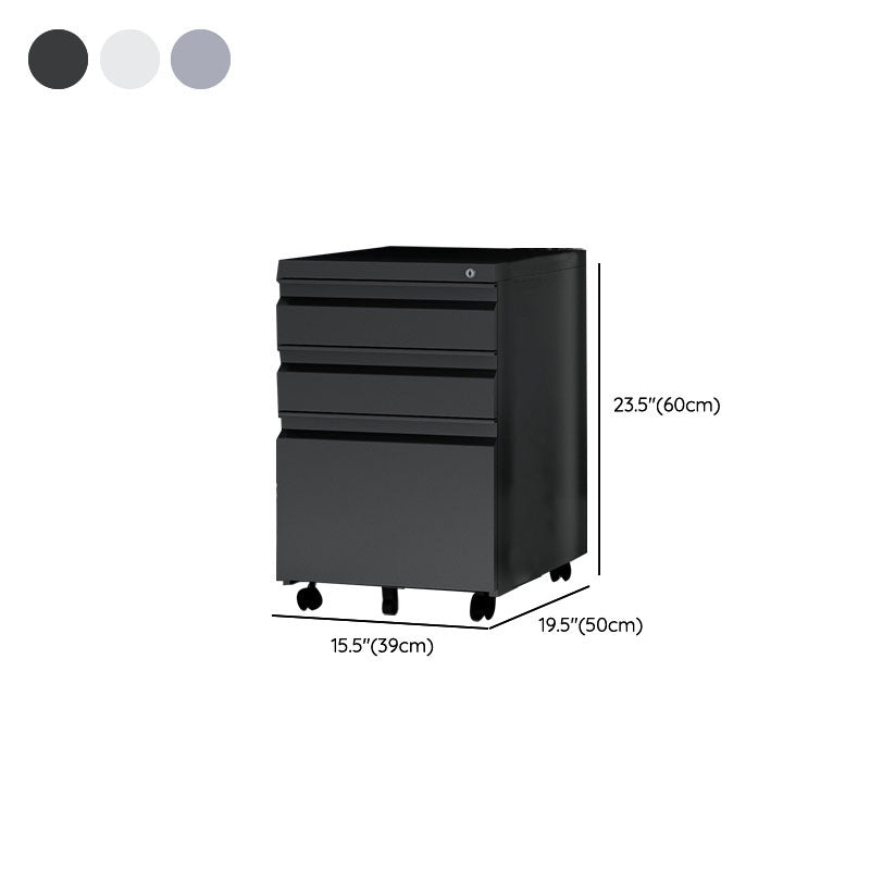 Contemporary File Cabinet Metal Vertical Filing Cabinet for Home Office