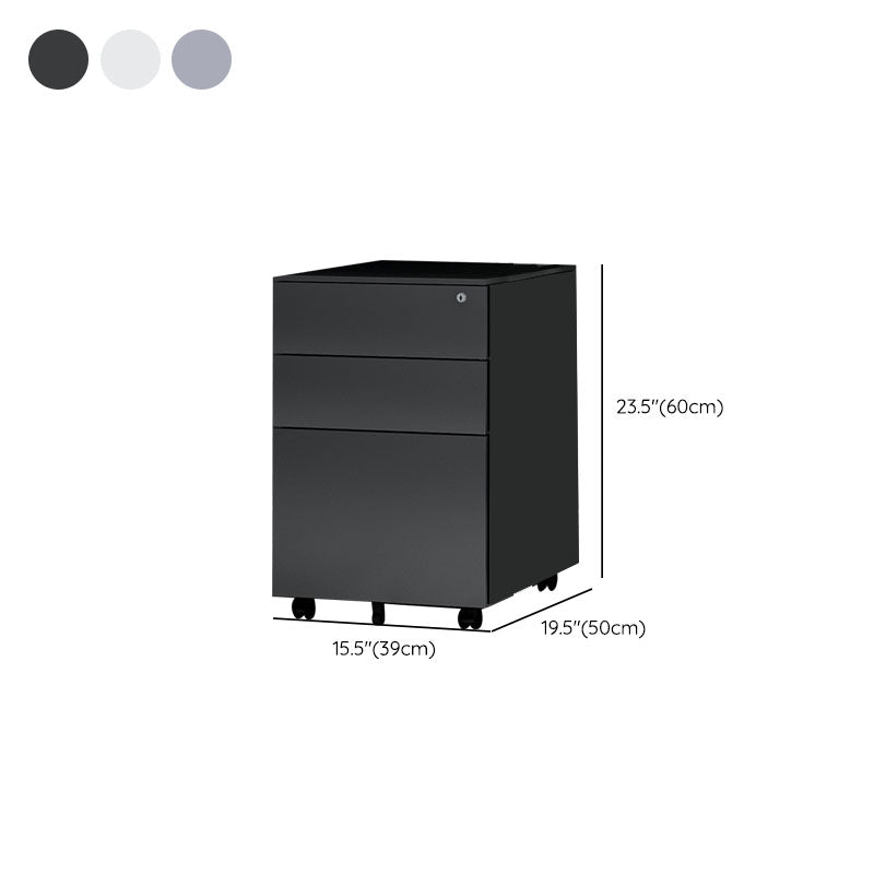 Contemporary File Cabinet Metal Vertical Filing Cabinet for Home Office