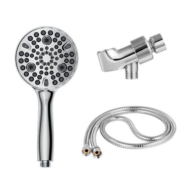 Round Handheld Shower Head Plastic Water Efficient Shower Head