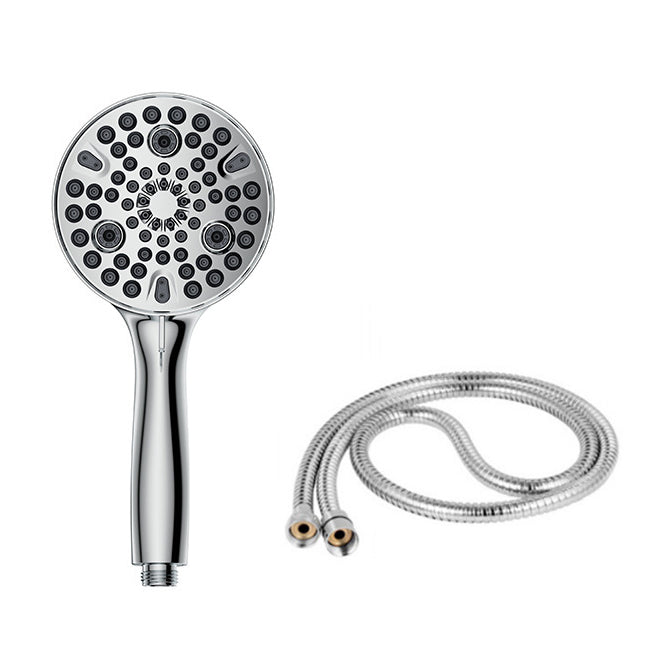 Round Handheld Shower Head Plastic Water Efficient Shower Head