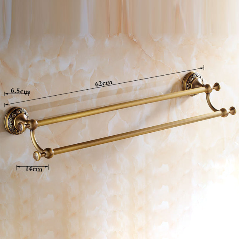 Traditional Brass Bathroom Accessory Set Brushed Bronze Bathroom Set