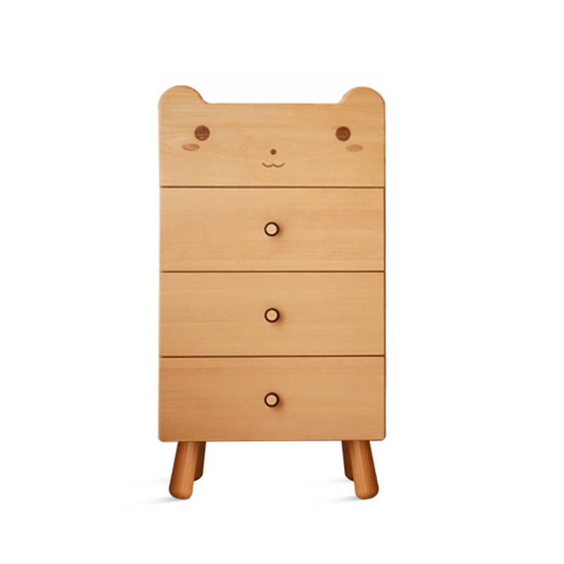 Solid Wood Kids Vertical Dresser Nordic kids Dressers with 3 Drawers