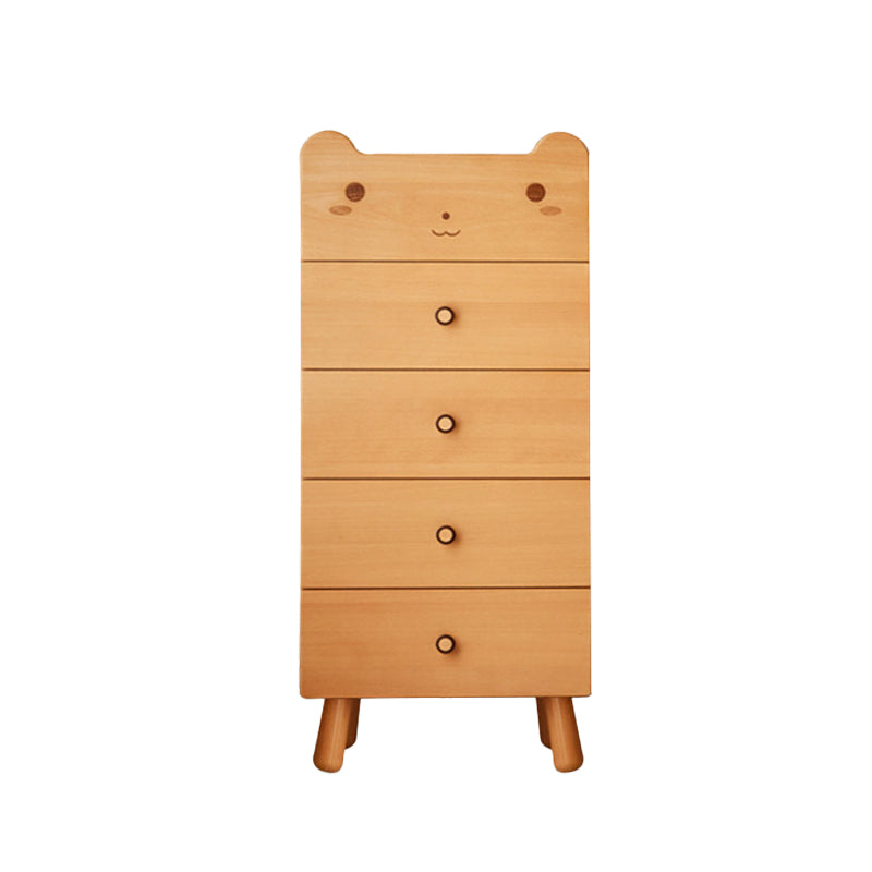 Solid Wood Kids Vertical Dresser Nordic kids Dressers with 3 Drawers