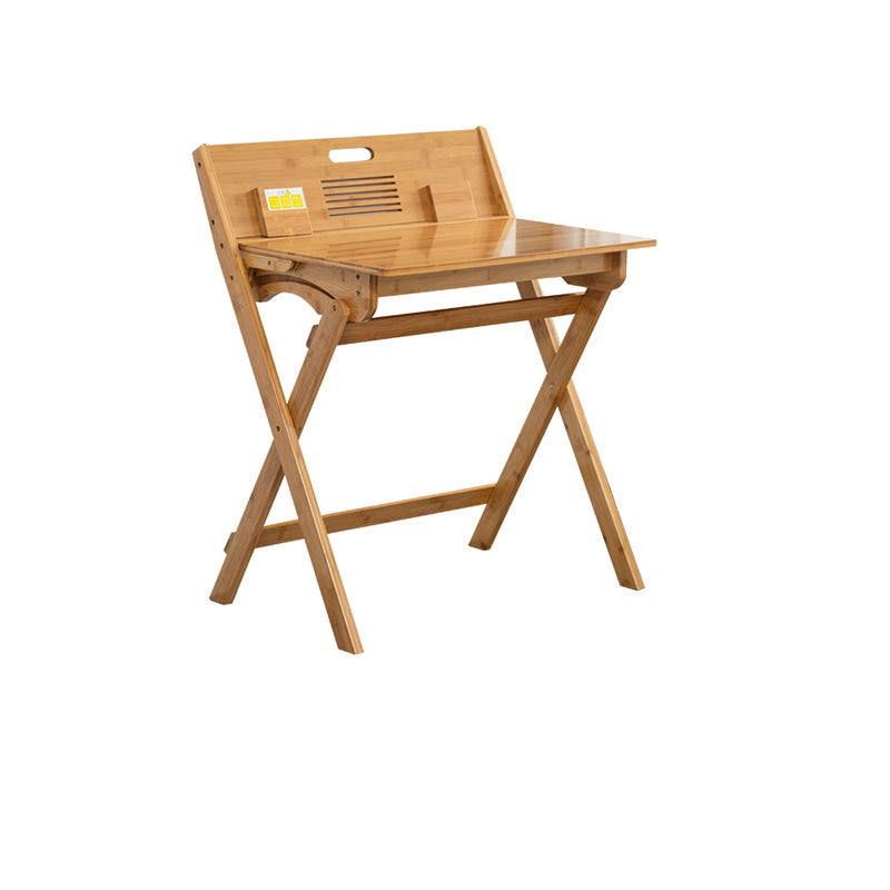 Natural Color Wooden Writing Desk School Home Children's Liftable Study Table