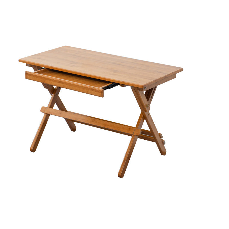 Natural Color Wooden Writing Desk School Home Children's Liftable Study Table