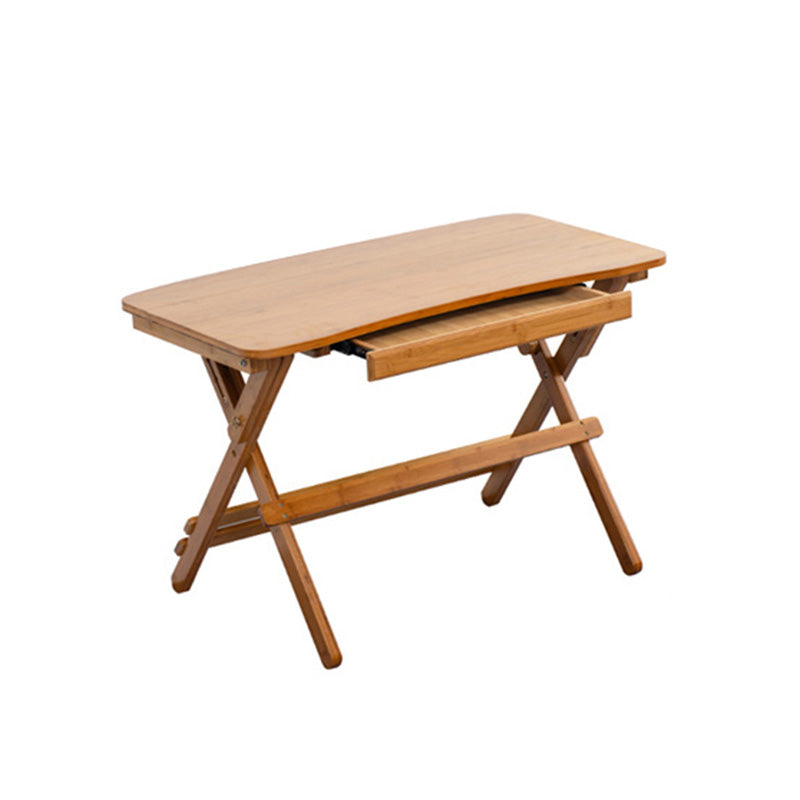 Natural Color Wooden Writing Desk School Home Children's Liftable Study Table