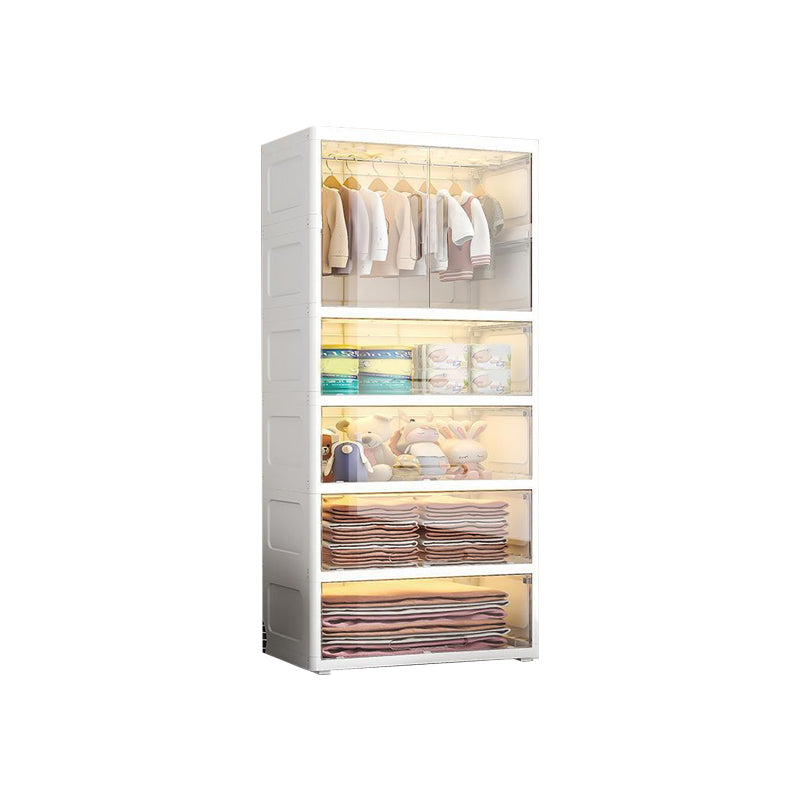 Plastic Youth Armoire Rectangle Kid's Airmoire with Garment Rod