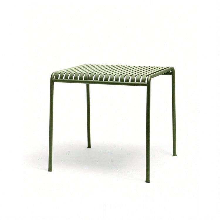 Contemporary Metal Green Dining Table Rust Resistant Dining Table