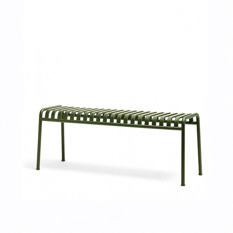 Contemporary Metal Green Dining Table Rust Resistant Dining Table