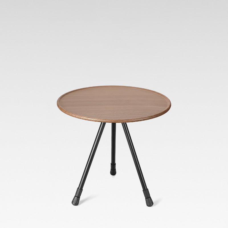 Industrial Metal Foldable Side Table Round Lift Dining Table
