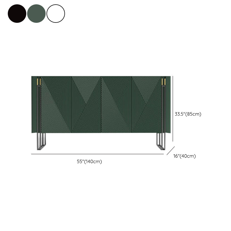 Contemporary and Modern Sideboard Stone Sideboard Table with Cabinets