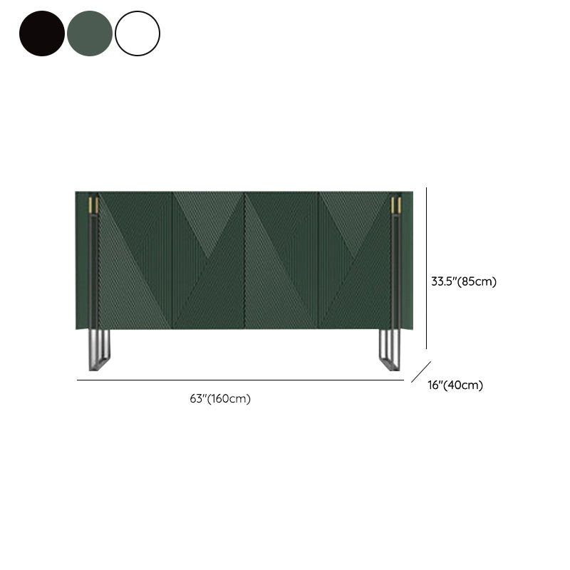 Contemporary and Modern Sideboard Stone Sideboard Table with Cabinets