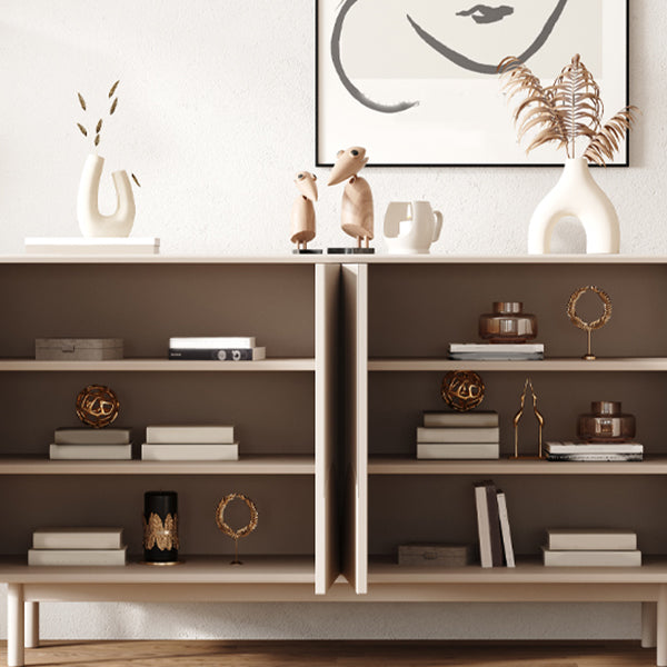 Modern and Contemporary Sideboard Wood Dining Buffet with Cabinets