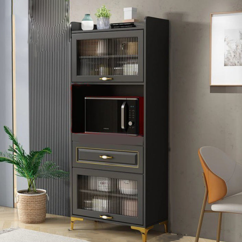 Adjustable Open Storage Server Engineered Wood Dining Server with 1-Drawer and 2-Door