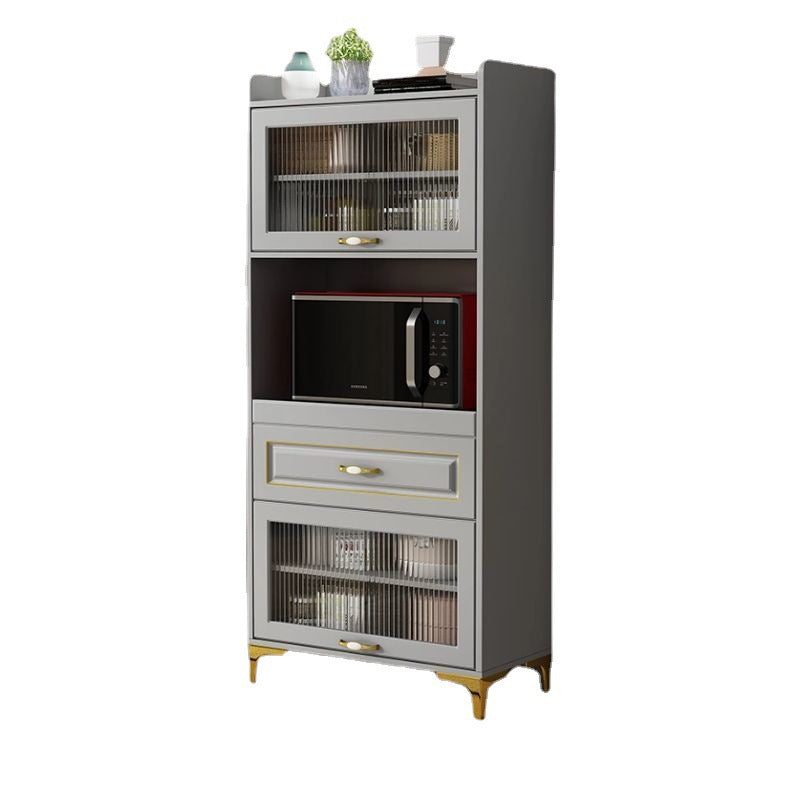 Adjustable Open Storage Server Engineered Wood Dining Server with 1-Drawer and 2-Door