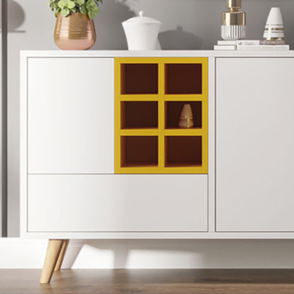 Engineered Wood Door Sideboard Glam Style Side Board for Living Room