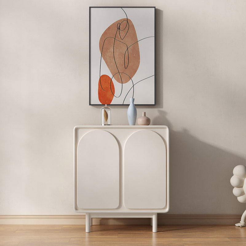 Modern and Contemporary Sideboard Wood Credenza with Cabinets