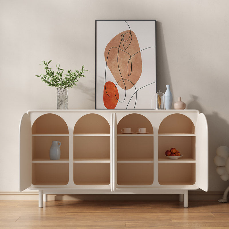 Modern and Contemporary Sideboard Wood Credenza with Cabinets